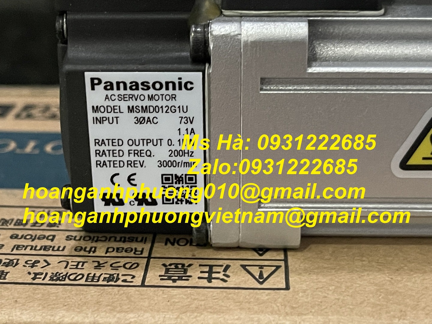 Động cơ MSMD012G1U dòng A5 panasonic - nhận báo giá tốt